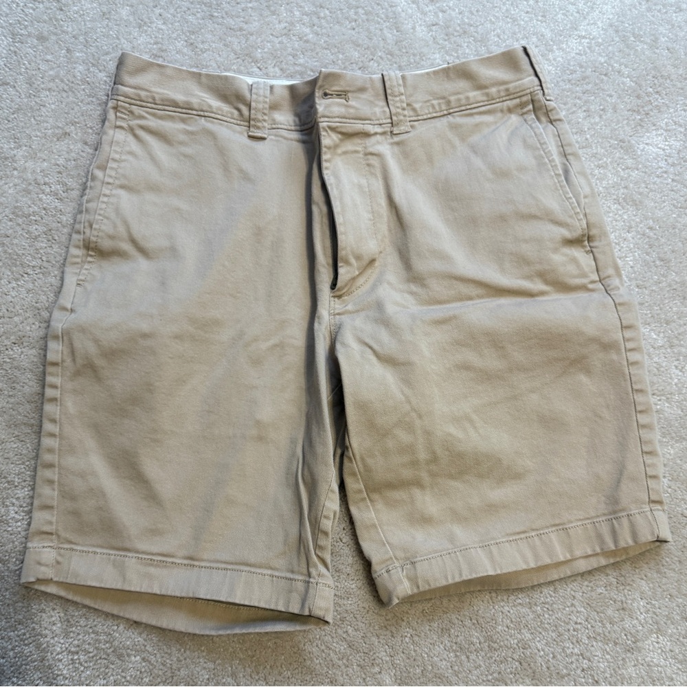 J. Crew Men's Tan Flat Front Shorts